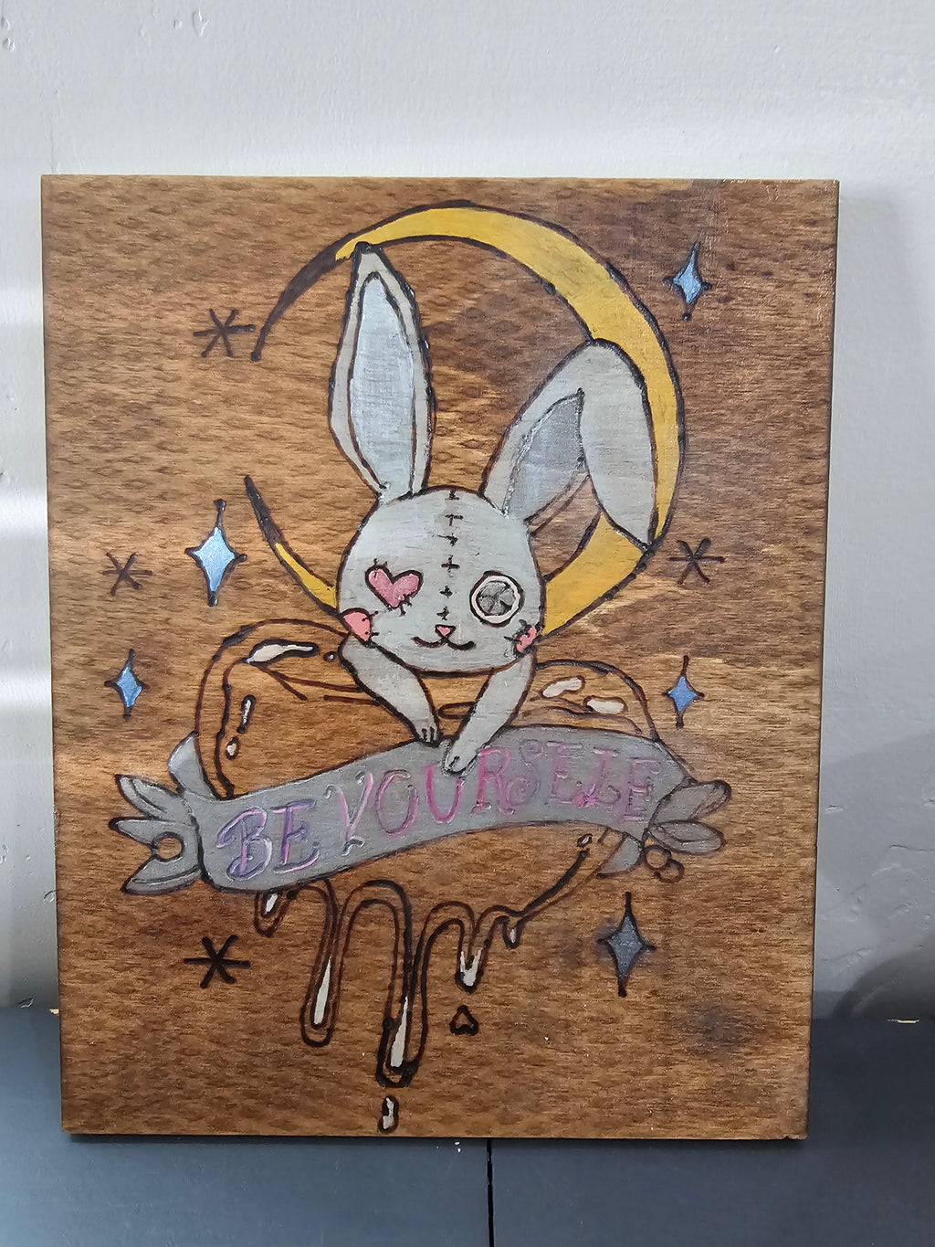 Hand-Burned Wood Wall Art
