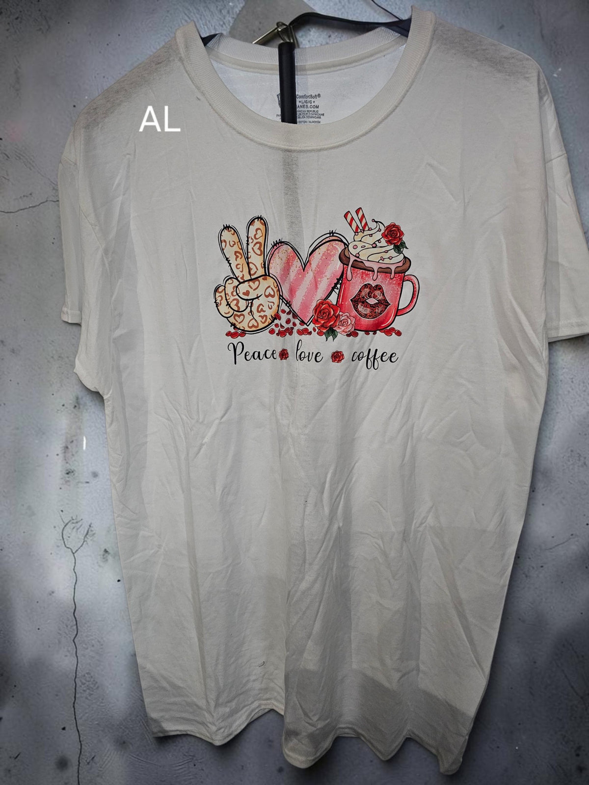 Peace Love Coffee Graphic T-Shirt