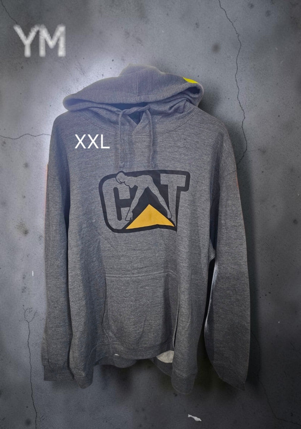 CAT Logo Hoodie – Gray Pullover