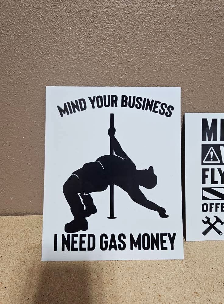 Funny Metal Sign | Personalized Garage, Shop, Man Cave & Home Decor | Custom Aluminum Sign