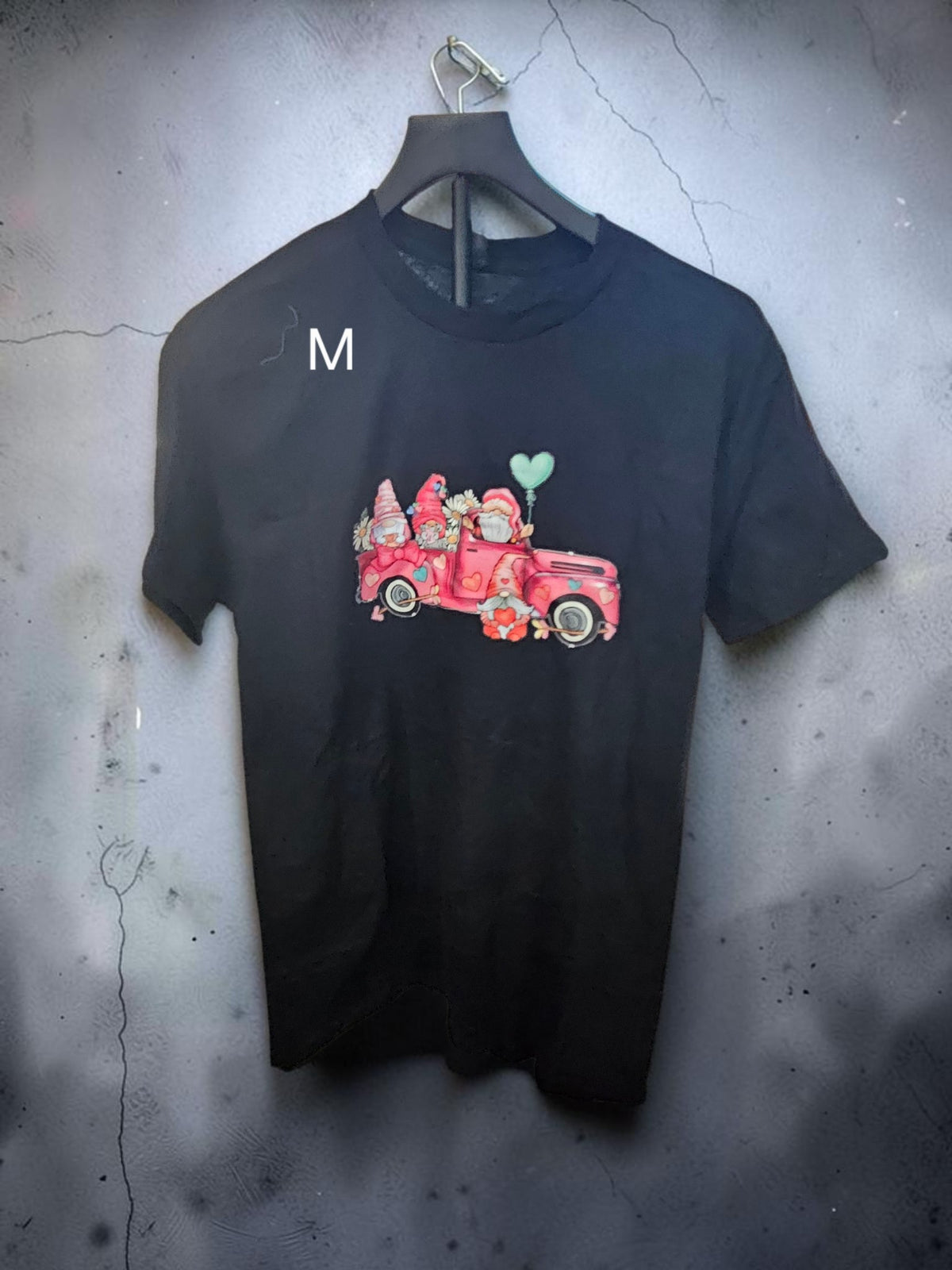 Valentine Gnome Truck Graphic T-Shirt