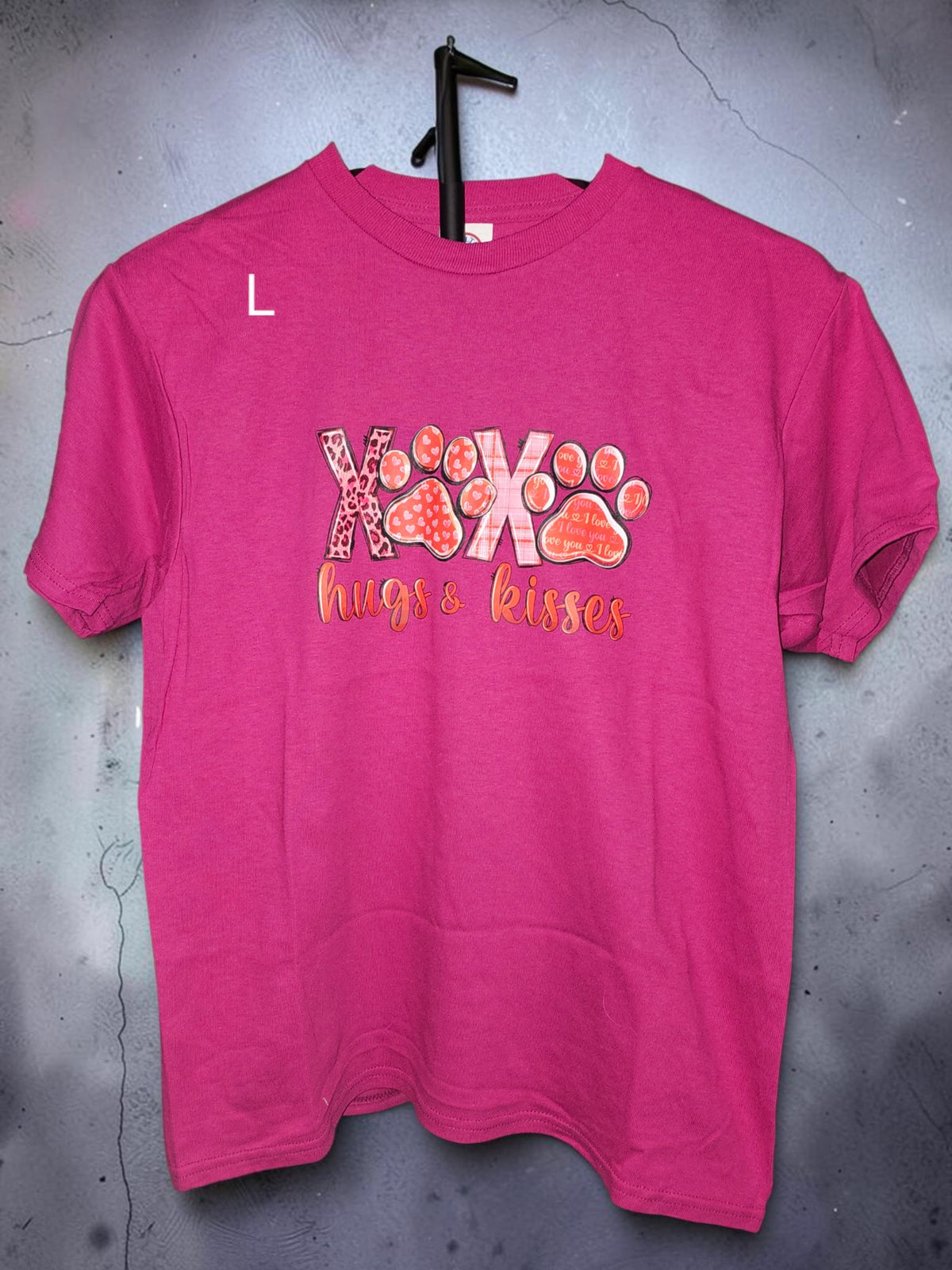 XOXO Hugs & Kisses Paw Print