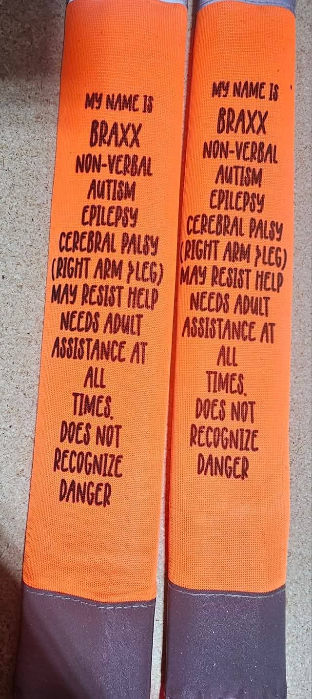 Personalized Special Needs Safety Seat Belt Cover